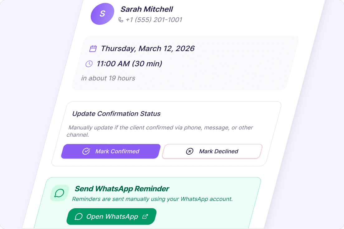 Session Prep & Reminders